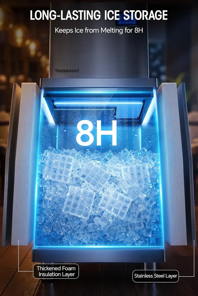 Tessanovi Commercial Ice Maker Machine